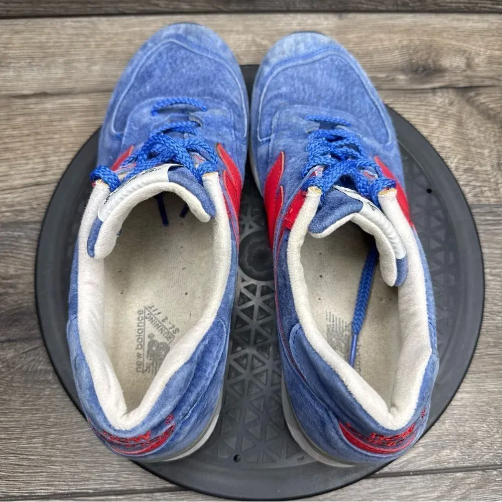 New Balance 576 Mens Size 7.5 D Royal Blue Red Athletic Sneakers M576SBR UK